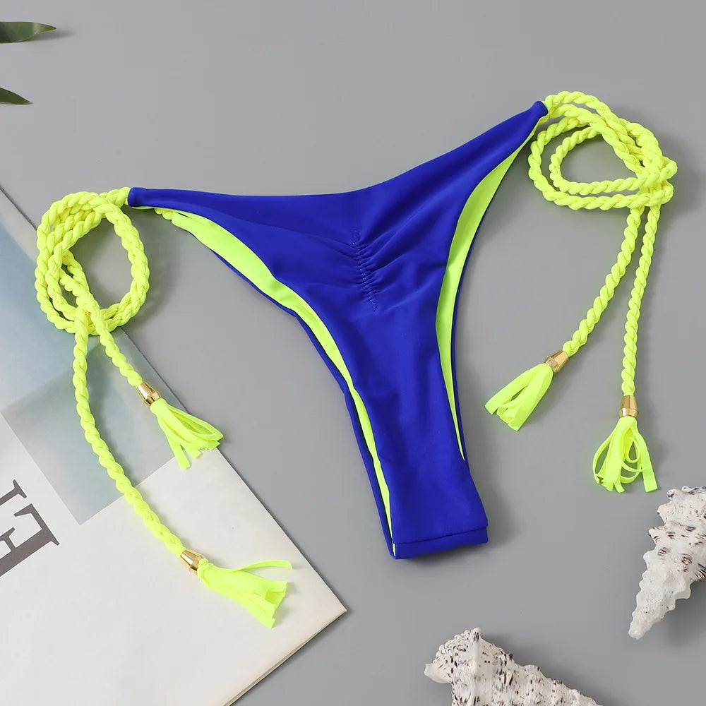 Costume da bagno donna bikini set bikini sexy con coulisse costumi da bagno leopardo due pezzi costume da bagno costume da bagno bikini con lacci biquinis