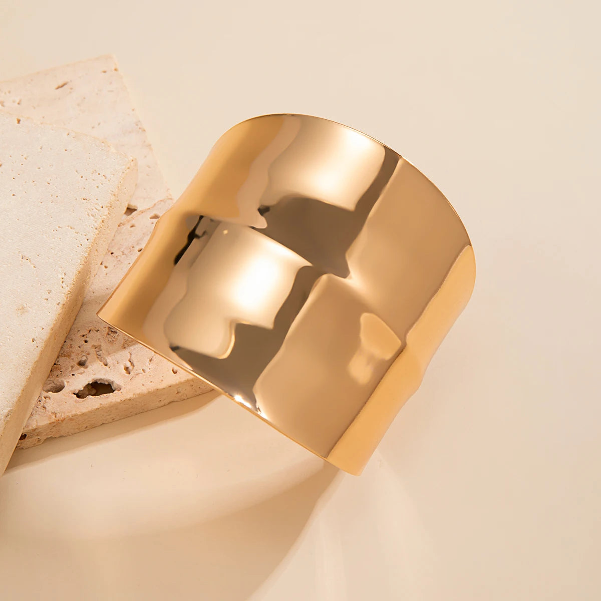 Salircon Bracciale aperto con polsino largo asimmetrico gotico Estetica punk Bracciale regolabile Gioielli da donna per feste di moda