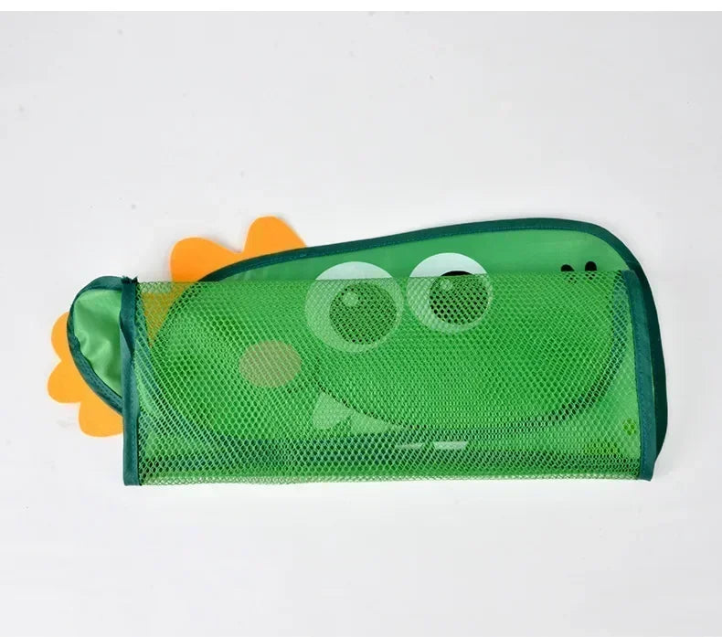 Giocattolo per baby shower Simpatico anatra rana Borsa portaoggetti per giocattoli con rete Forte ventosa Borsa da gioco per baby shower Organizzatore per il bagno Giocattolo d'acqua