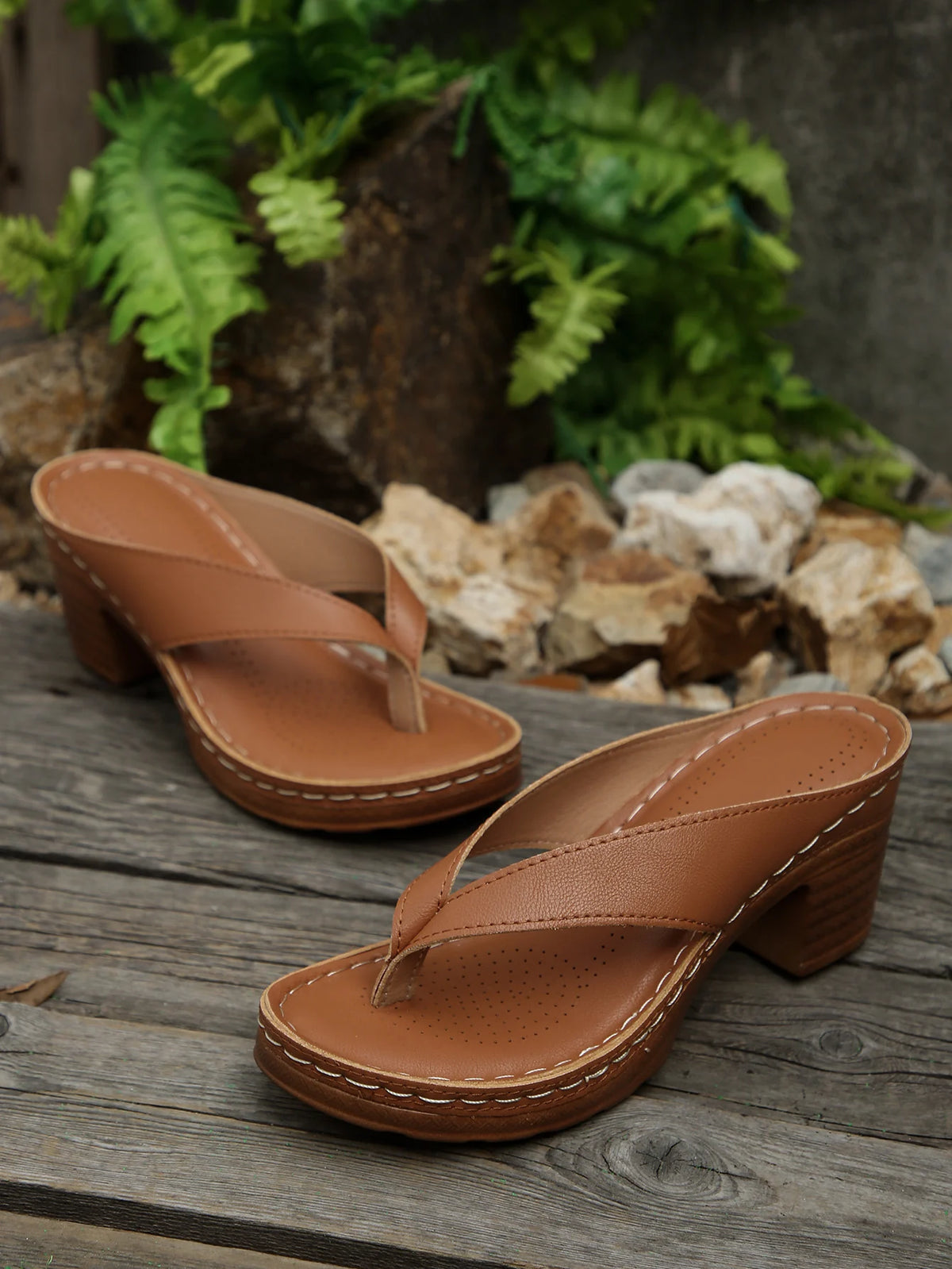 Sandales d'été pour femmes de haute qualité, nouvelle mode, couleur unie, bout ouvert, talons hauts, décontractées, tongs de plage, Zapatos Mujer