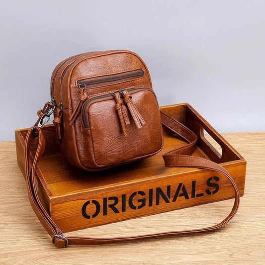 Borsa a tracolla a tracolla di design vintage Borsa casual Borse a tracolla per donna Borsa a tracolla piccola in pelle PU quotidiana per telefono sac