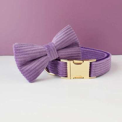 Set Collare e Guinzaglio per Cani in Corduroy Epic con Targhetta Personalizzata Incisa, Accessori per Animali Domestici, Guinzaglio per Cani in Corduroy15
