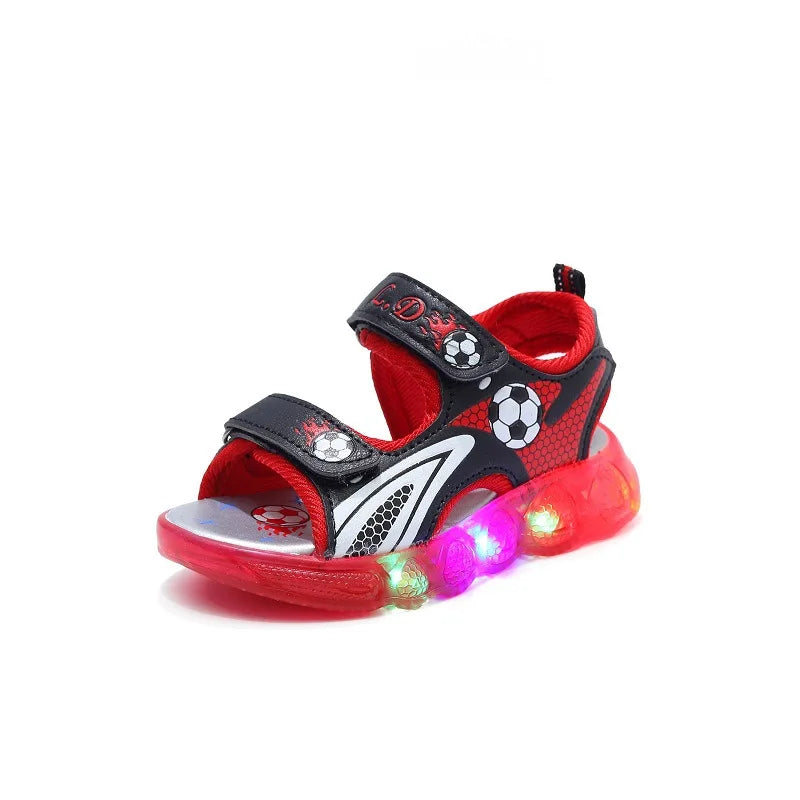 Sandali estivi Nuovo Sport Comfort Scarpe da bambino Antiscivolo Traspirante Morbido Light Up Scarpe da ragazzo Moda Spiaggia Sandali casual Босоножки