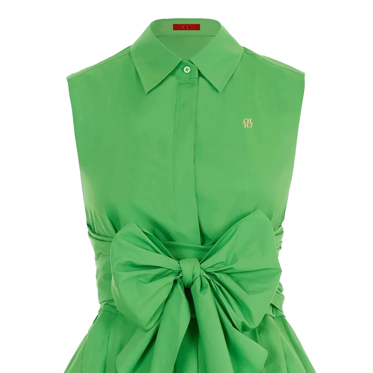 CHCH 2024 Estate Nuovo Casual Pendolarismo Elegante Risvolto Abito da Donna Moda Tinta Unita Increspato Bottoni con Scollo a V Abiti Camicia