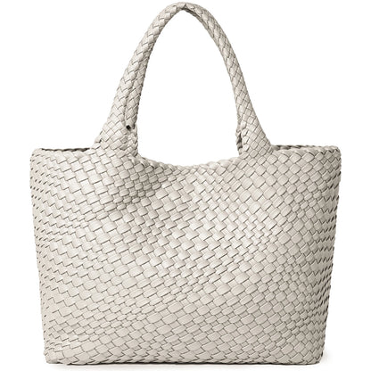 Borsa tote in tessuto Borsa da donna Borse a tracolla in pelle vegana - Borse tote da spiaggia estive alla moda - Borse da viaggio grandi