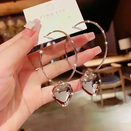 Orecchini di design combinato a doppio strato con rombo geometrico per le donne, moda semplice, accessorio quotidiano, gioielli per feste, regali di compleanno