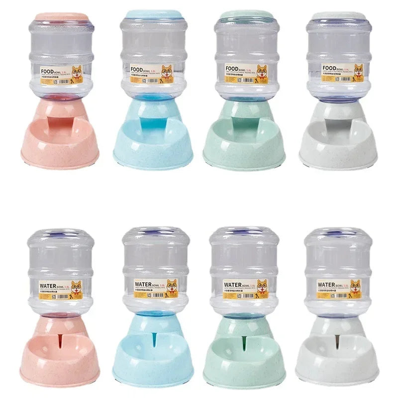 Mangiatoie automatiche per cani Bottiglia d'acqua in plastica Ciotola per gatti Alimentazione e bere Distributore d'acqua per cani Ciotola per animali domestici Forniture per animali domestici