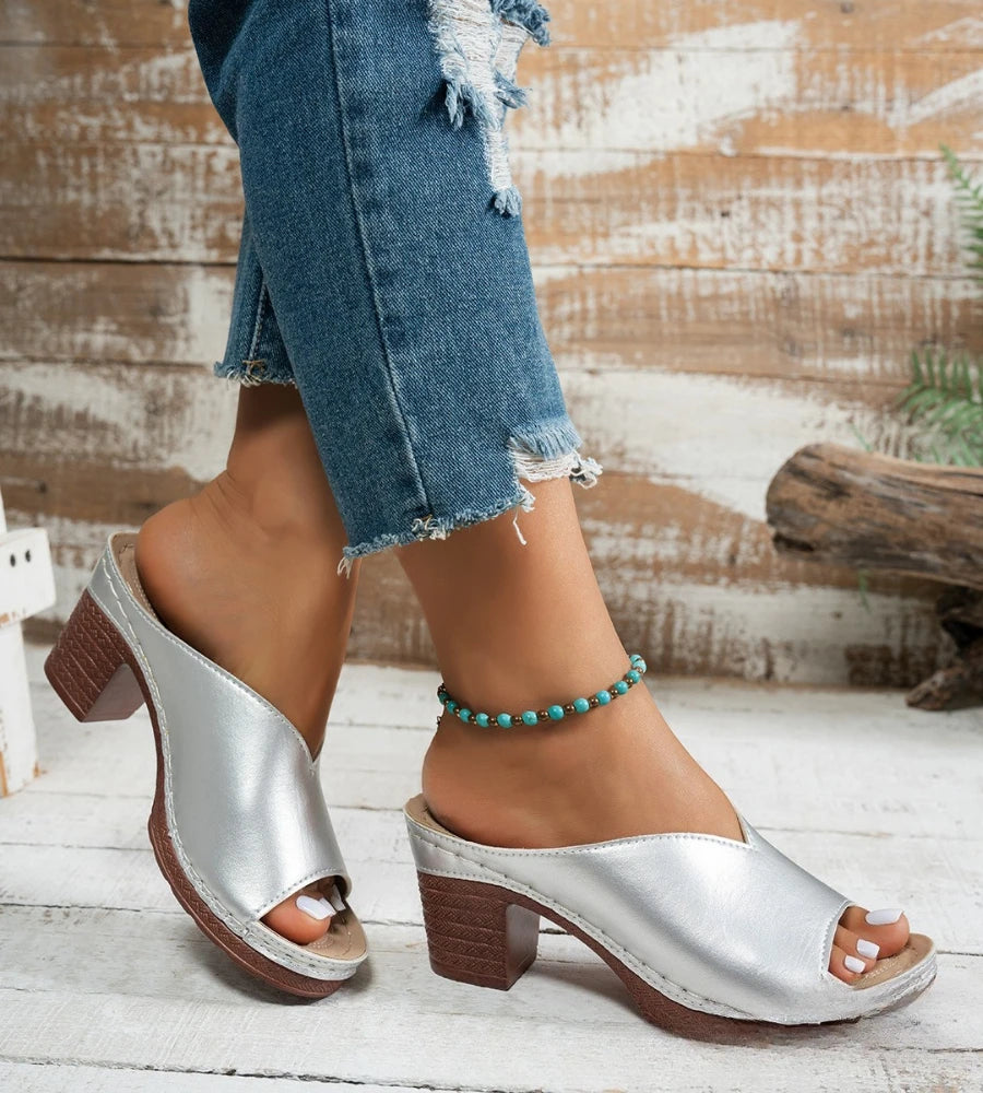 Damensandalen Sommer 2025 High Heels Sandalen Damen Peep Toe Schuhe Damen Sommerschuhe Damen High Heel Hausschuhe Luxus High Heel Schuhe