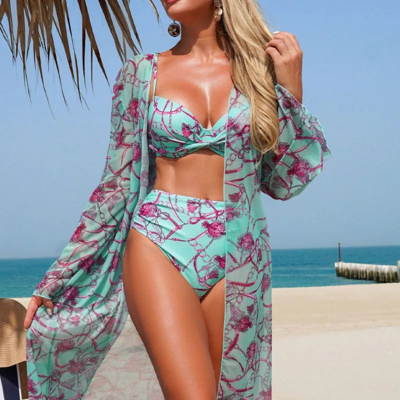 2026 Sexy Bikinis Female Swimsuits Women Three-Piece Swimwear Beach Swimming Wear Bathing Suits Brazilian Bikini Set Pool Bather
