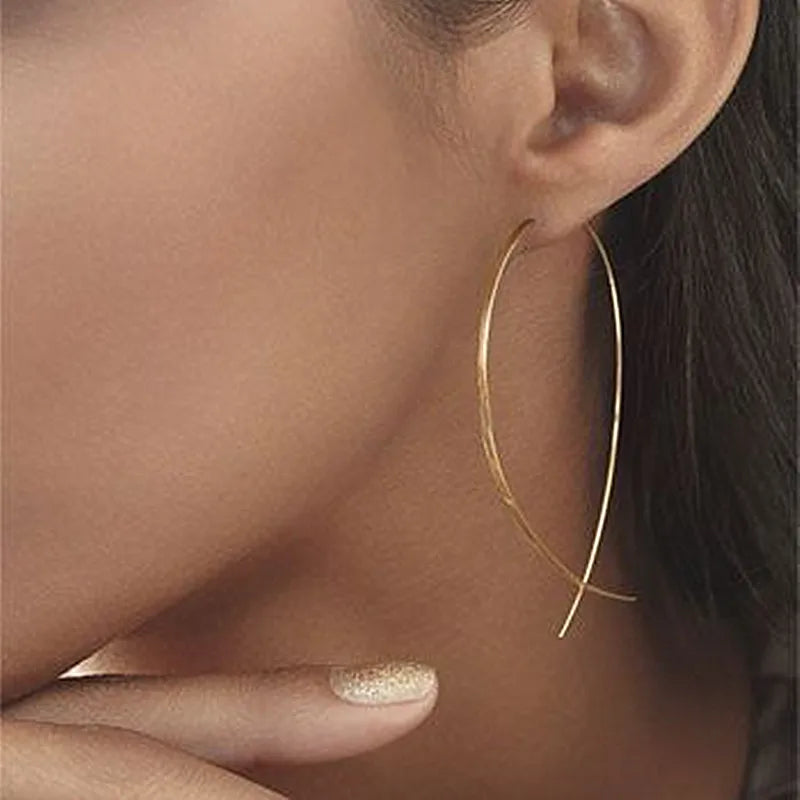 Orecchini con simbolo musicale alla moda per le donne Orecchini semplici con chiave tripla Nota Personalità della moda Temperamento Gioielli femminili 1 paio