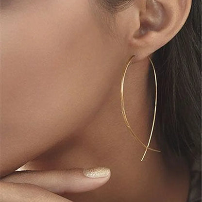 Orecchini con simbolo musicale alla moda per le donne Orecchini semplici con chiave tripla Nota Personalità della moda Temperamento Gioielli femminili 1 paio
