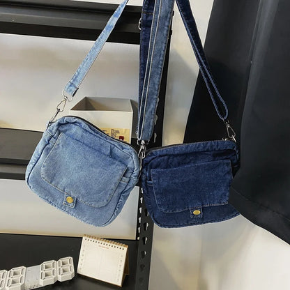 Borsa da donna Casual in Denim 2023 borse a tracolla a tracolla estive di tendenza per borse e borsette per telefono da studente borsa a tracolla per Jeans