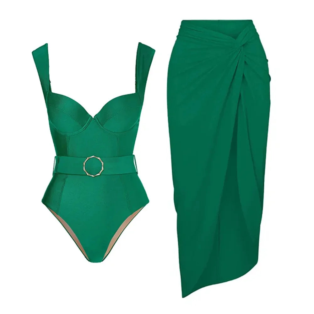 Costume da bagno floreale con stampa floreale con volant monospalla blu Set copricostume singolo micro monokini costumi da bagno sexy per ragazze Summer Beach