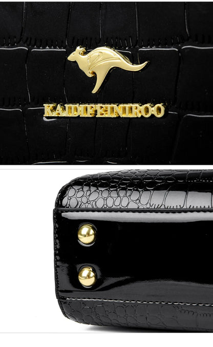 KAIDIFEINIROO Kangaroo Marca Alligator Pu Borsa a tracolla in pelle a tracolla Pochette Borse a mano per la madre Piccole borse da donna Nuovo