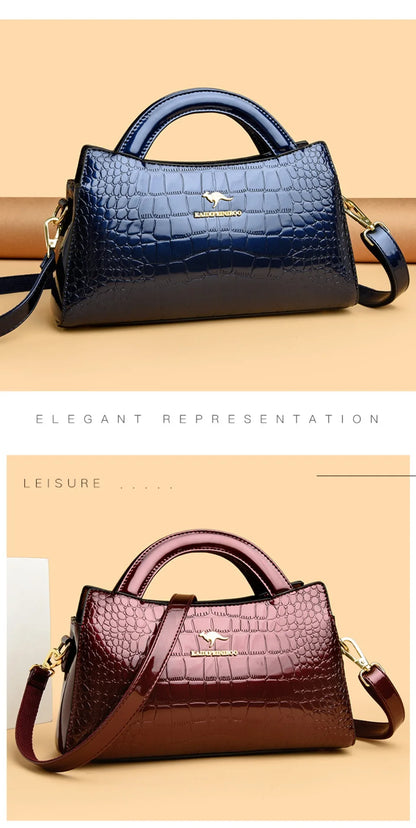 KAIDIFEINIROO Kangaroo Marca Alligator Pu Borsa a tracolla in pelle a tracolla Pochette Borse a mano per la madre Piccole borse da donna Nuovo