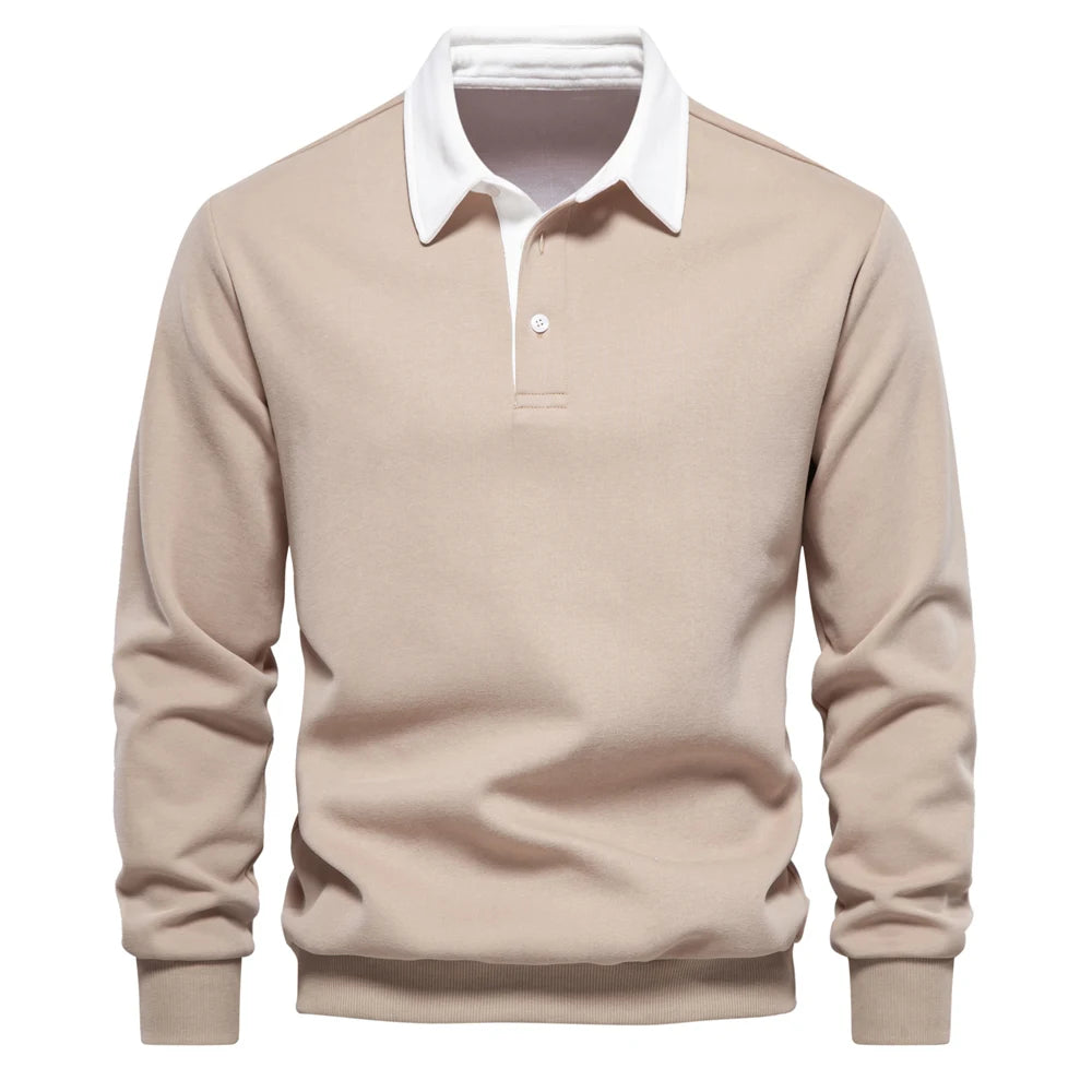 2023 nuove felpe con collo a polo dal design alla moda autunnale per uomo felpe da uomo in cotone di qualità casual e da indossare sociali