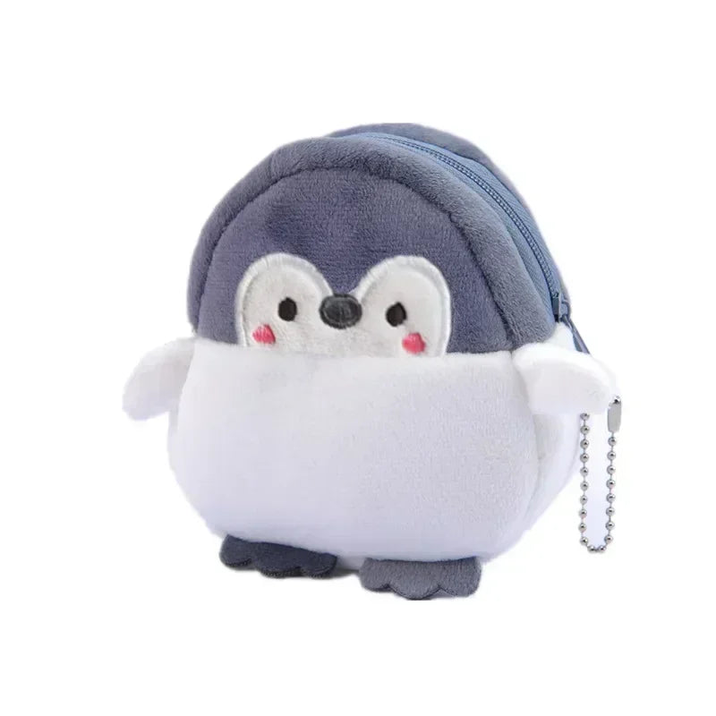 Cartone animato animale ragazzi portamonete in peluche bambini portamonete con cerniera custodia portaoggetti simpatici animali portafogli donna mini borsa regalo per bambini