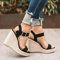 Nuovi Sandali Estivi da Donna, Sandali con Tacco Alto alla Moda, Scarpe con Zeppa Comode per Esterni, Sandali Leggeri con Zeppa Femminili