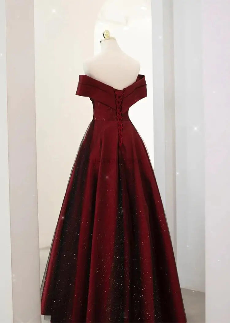 Abiti da ballo da sera eleganti e sexy con scollo a barchetta per le donne Estate 2023 Abiti da cerimonia per feste di compleanno per ospiti Abiti per occasioni formali