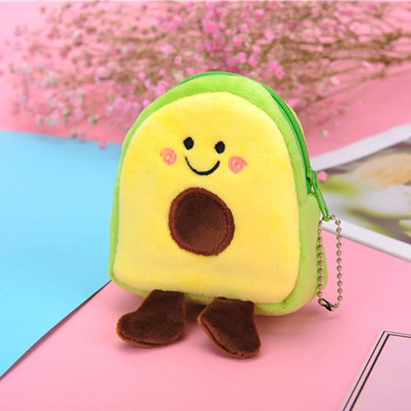 Cartone animato animale ragazzi portamonete in peluche bambini portamonete con cerniera custodia portaoggetti simpatici animali portafogli donna mini borsa regalo per bambini