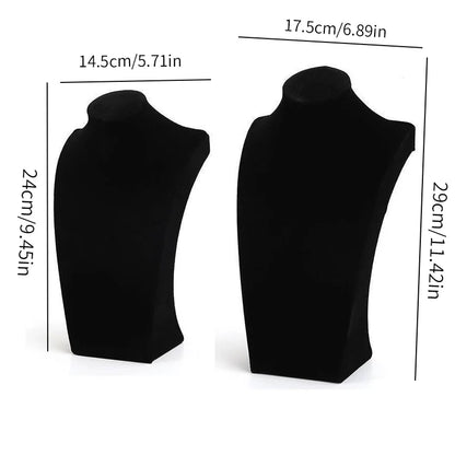 Manichino Lino Velluto Collana Ciondolo Catena Gioielli Busto Collo Espositore Supporto Manichino Collana Ciondolo Vetrina