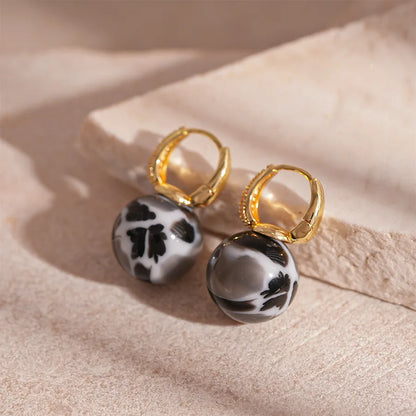Orecchini scintillanti con zirconi e strass per le donne Orecchini a sfera rotondi Accessori da sposa per matrimoni Commercio all'ingrosso di gioielli per orecchie da festa