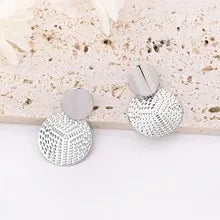 Aretes De Mujer Orecchini rotondi in metallo geometrico alla moda della Boemia per gioielli da sposa di moda da donna