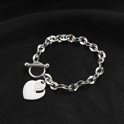 EILIECK Bracciale con ciondolo stella marina luna stella color oro in acciaio inossidabile 316L per le donne Nuovo regalo di gioielli con catena da polso alla moda