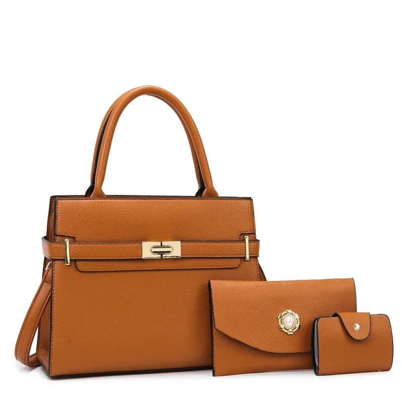 3 set o 1 borsa grande borsa da donna borse di grande capacità borse a tracolla a tracolla di lusso piccola borsa portamonete borsa in pelle di qualità calda