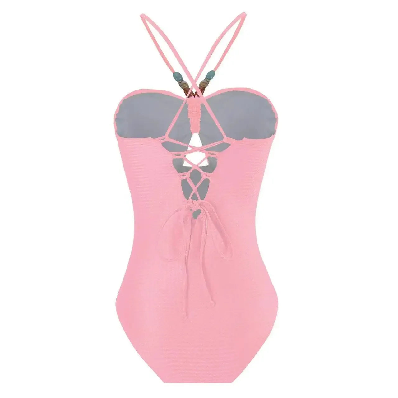 Printed One-Piece Bikini Set Women's Beachwear Tummy Covering Slimming Southeast Asian Sun Protection Style