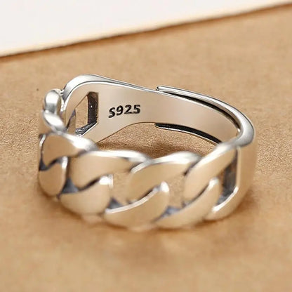 Anelli in Argento Sterling 925, Nuovi Gioielli da Festa, Charm Vintage, Design Geometrico a Doppio Strato, Accessori Regalo, Dropshipping