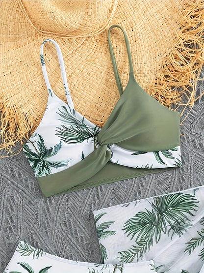 Costume da bagno per ragazza grande da 7-14 anni Costume da bagno separato per giovani Ragazza adolescente Costume da bagno bikini a 3 pezzi Costume da bagno estivo per ragazza