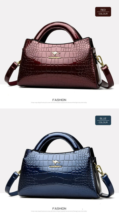 KAIDIFEINIROO Kangaroo Marca Alligator Pu Borsa a tracolla in pelle a tracolla Pochette Borse a mano per la madre Piccole borse da donna Nuovo