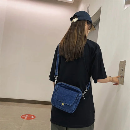 Borsa da donna Casual in Denim 2023 borse a tracolla a tracolla estive di tendenza per borse e borsette per telefono da studente borsa a tracolla per Jeans