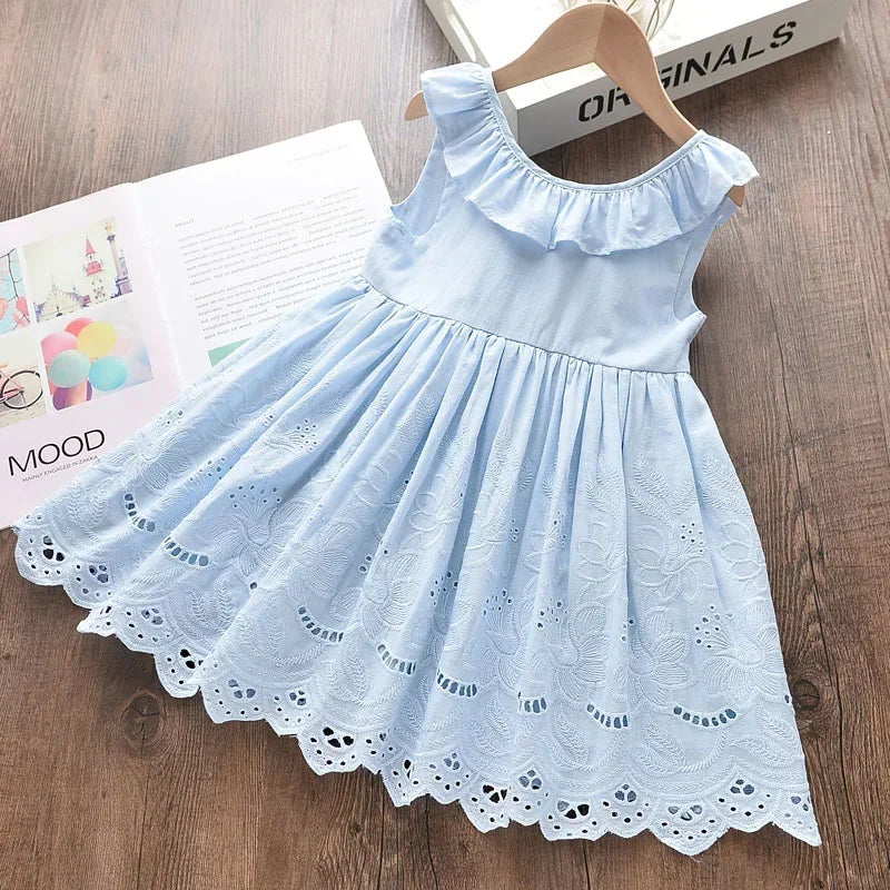 Bear Leader Ragazze Abiti Eleganti 2024 Nuova Estate Bambini Costumi Del Partito Della Ragazza Floreale Principessa Abiti Bambini Abiti Abbigliamento
