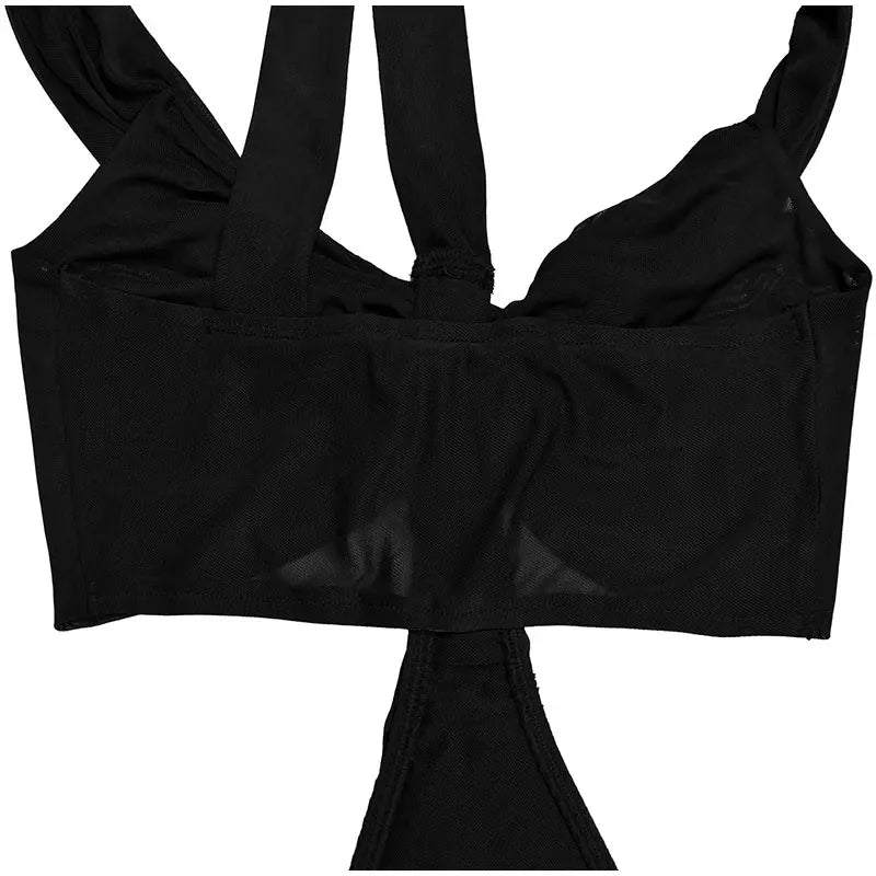 Abito lungo da spiaggia sexy da donna scava fuori senza schienale piega una linea abiti femminili 2025 moda estiva chic abiti a vita alta solidi