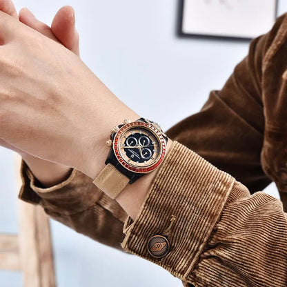 PAGANI DESIGN Orologio meccanico da uomo di lusso 40mm Orologio con cronometraggio multifunzionale Lunetta arcobaleno Vetro zaffiro Orologi da uomo PD1732
