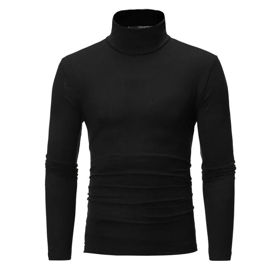 Intimo termico da uomo in dolcevita Risvolto Autunno Sottile Modale Autunno Inverno Camicia base a maniche lunghe maschile Singolo Top slim fit