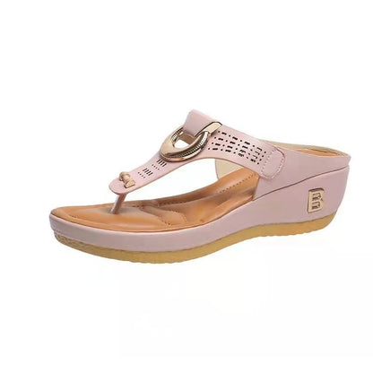 Sandali estivi donna nuove scarpe da spiaggia Open Toe infradito zeppe comode pantofole sandali carini Plu taglia 35 ~ 43 Chaussure Femme