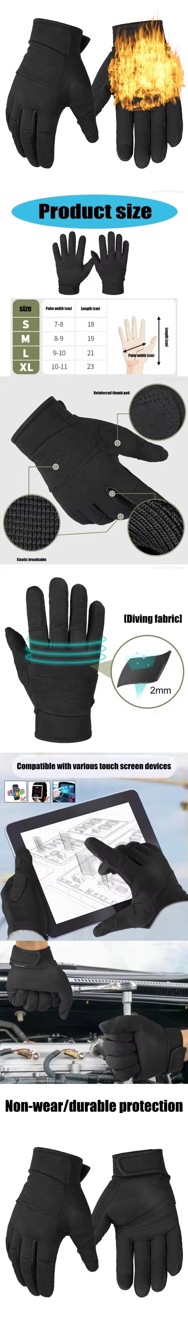 Guanti da donna autunno inverno uomo touch screen guanti antivento impermeabili sport all'aria aperta guanti da sci da corsa termici caldi