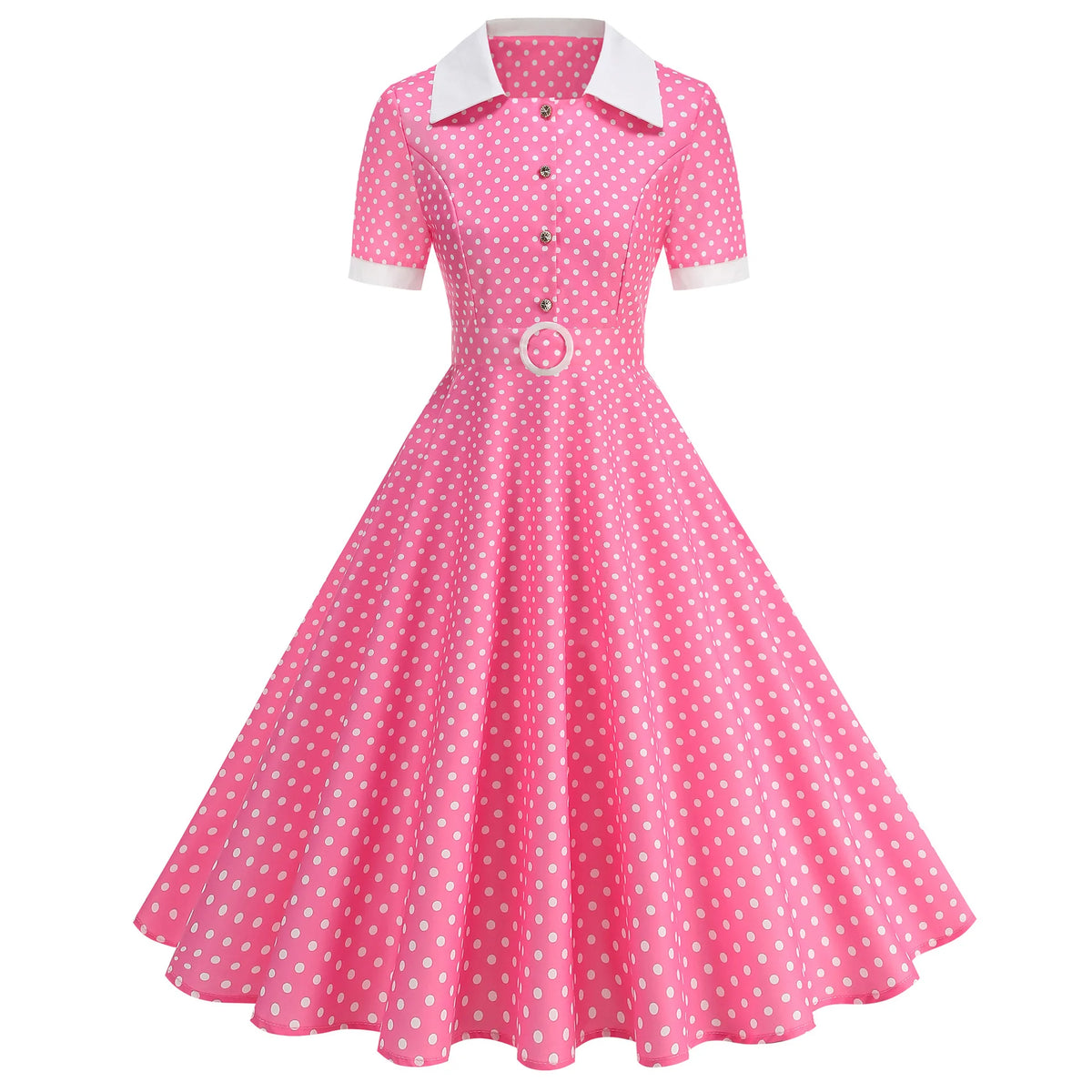 Plaid Vintage Office Lady Abiti estivi Donna 2026 Moda Retro 50s 60s 70s Swing Pinup Rockabilly Party Dress Robe Abiti
