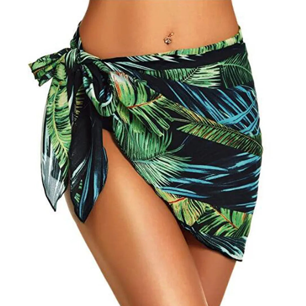 Chiffon Womens Sarongs Wrap gonna Coverups Wrap Sheer Chiffon costume da bagno sciarpa Cover Short sarong Beach Short Cover Beach Bikini