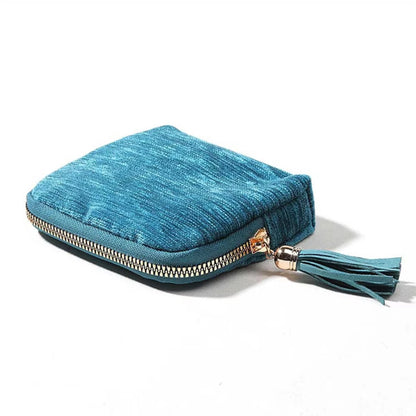 Borsa portaoggetti per gioielli a 5 strati, borse per gioielli in velluto per orologi, bracciali, anelli, orecchini, cristalli, custodia per gioielli da viaggio portatile