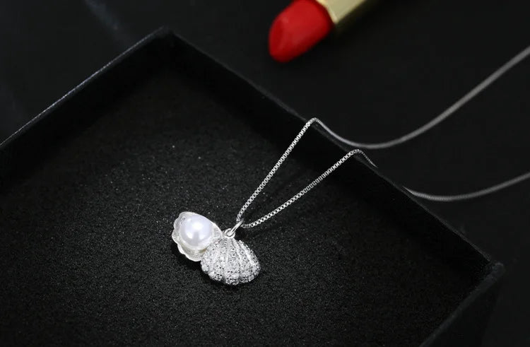 Popolare collana girocollo di perle in argento Sterling 925 per le donne gioielleria raffinata regalo di compleanno per feste di matrimonio