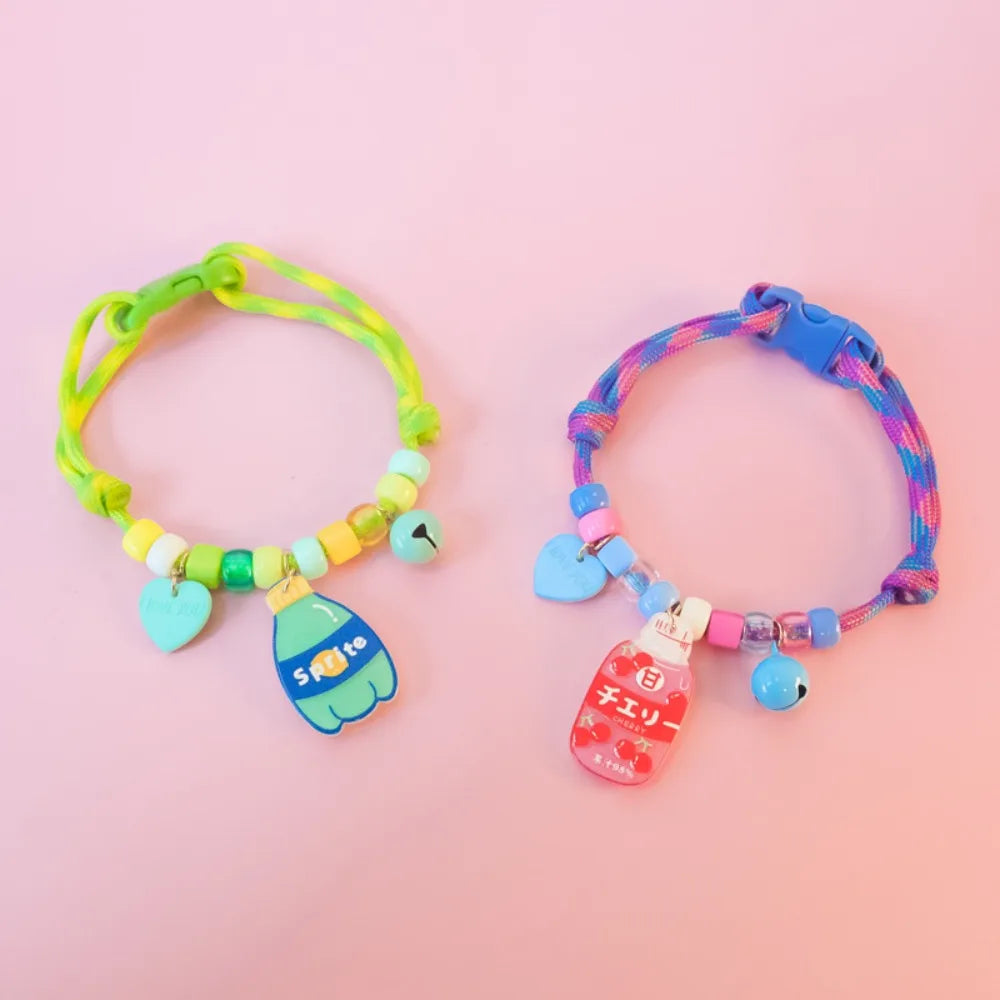 Collana morbida in maglia per animali domestici con campana e ciondoli collare regolabile per cani e gatti collare per animali riutilizzabile forniture per animali domestici