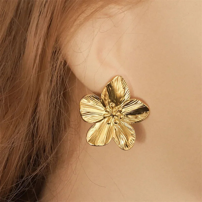 Orecchini alla moda da donna popolari Lega di fiori Stile retrò Accessori per feste da donna Regali