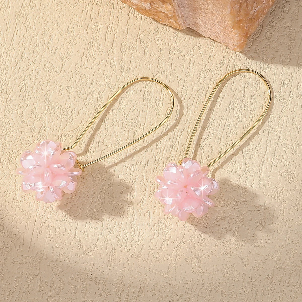 2 pezzi di tendenza della moda da donna, orecchini a sfera con petali di perle fai da te, viaggi all'aperto, carnevale, banchetti, feste, vestire, regali