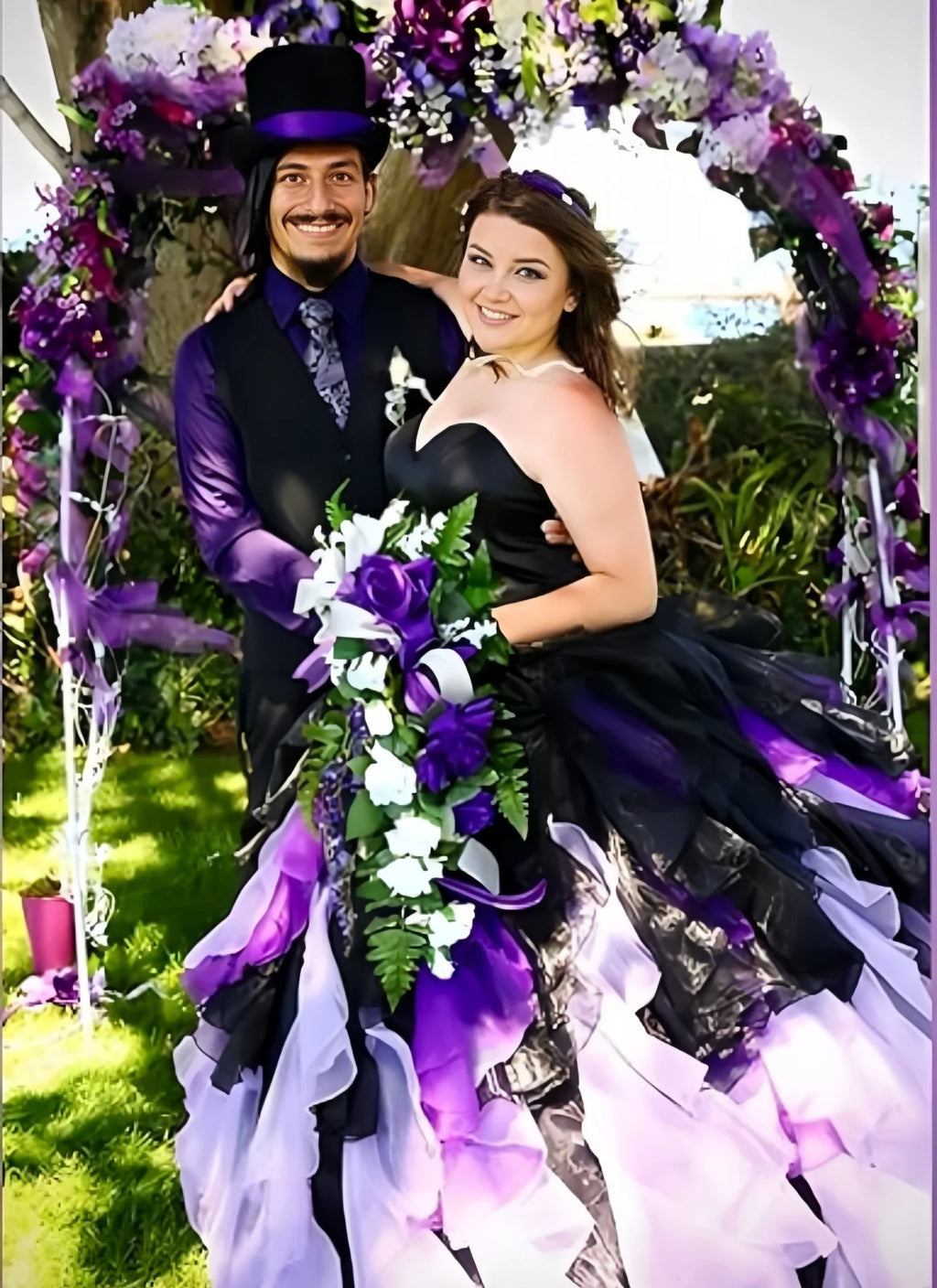 Abito Quinceanera in organza senza spalline con volant Abiti da ballo Abito da ballo lungo gonfio con scollo a cuore Ombre Abito da cocktail da sposa