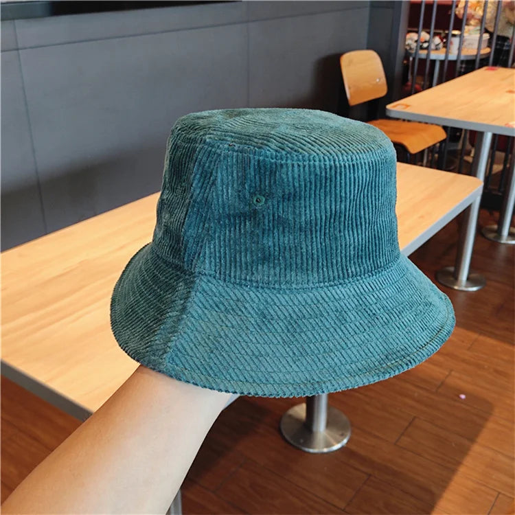 Cappello da pescatore per donna uomo autunno inverno velluto a coste tenere al caldo berretto da pescatore tinta unita Street Hip Hop parasole sito web ufficiale nuovo