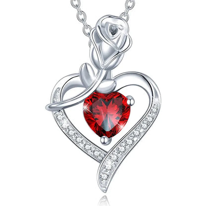 Collana con ciondolo a forma di cuore in stile elegante, design cavo, regalo per la festa della mamma, adatto ai migliori amici senza scatola
